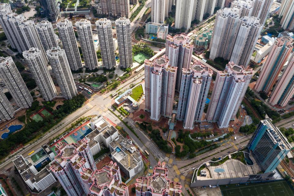 Tin Shui Wai, Hong Kong 25 August 2018:- Hong Kong residential district