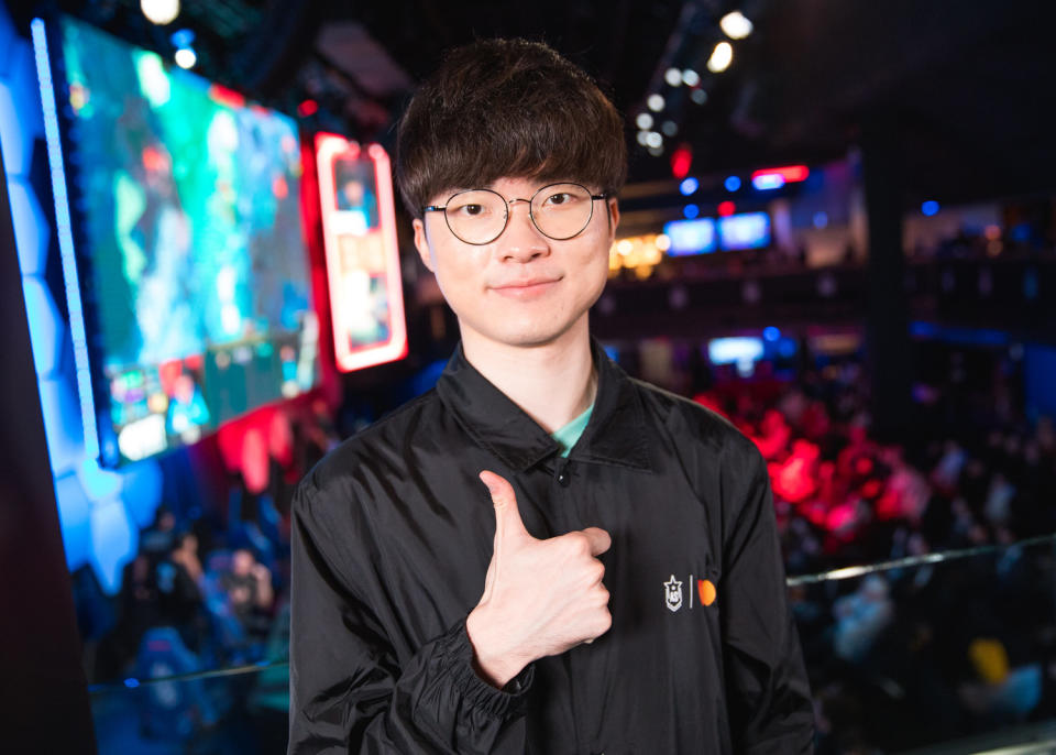 「Faker」李相赫今日宣布與T1延長三年合約，更將在退休後於T1擔任要職。   圖：翻攝LoL Esports Photo Flickr