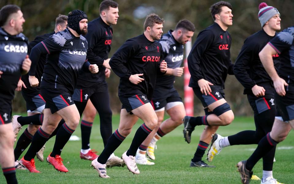 Wales' Leigh Halfpenny during a training session at the Vale Resort, Hensol, Pontyclun, Wales. Picture date: Tuesday January 31, 2023 - David Davies/PA Wire