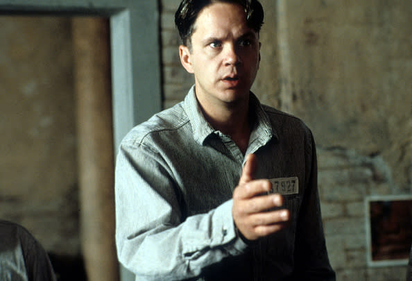 Tim Robbins in a scene from the film ‘The Shawshank Redemption’, 1994. (Photo by Castle Rock Entertainment/Getty Images)