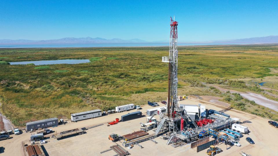Drilling for lithium and geothermal began in November 2021 at the Salton Sea in an area known for geothermal energy production near Niland, Calif.