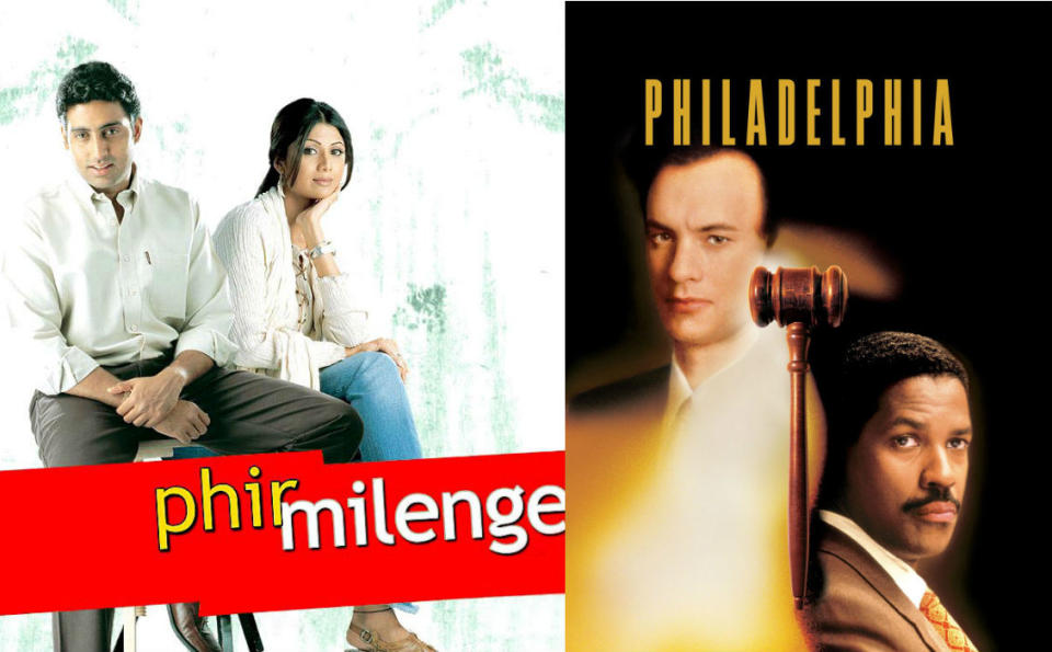 Phir Milenge (2004) and Philadelphia (1993)