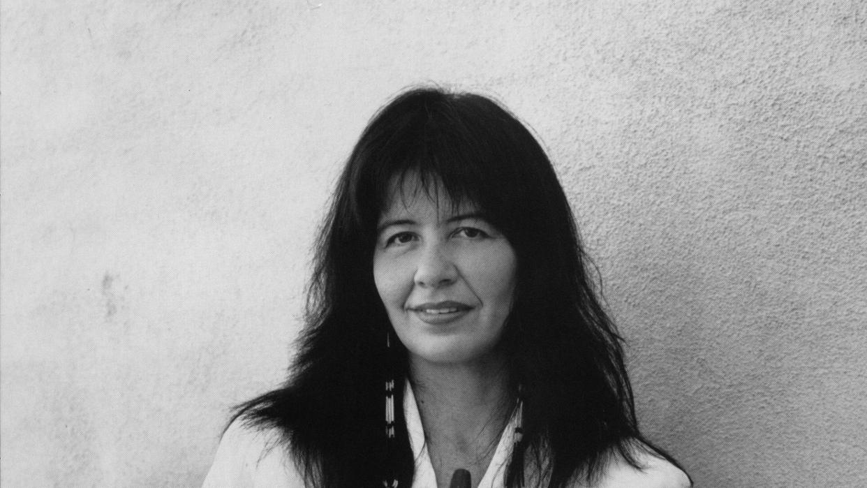 circa 1990 native american musician and poet joy harjo photo by paul abdoompigetty images