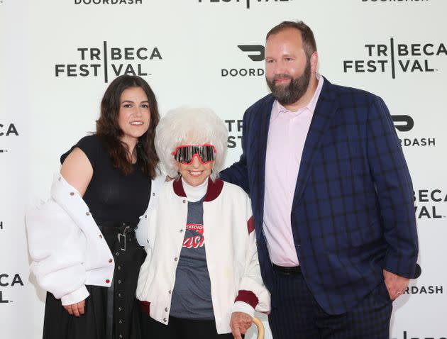 Maybelle Blair (center) with Abbi Jacobson and Will Graham, co-creators of Amazon Prime's 