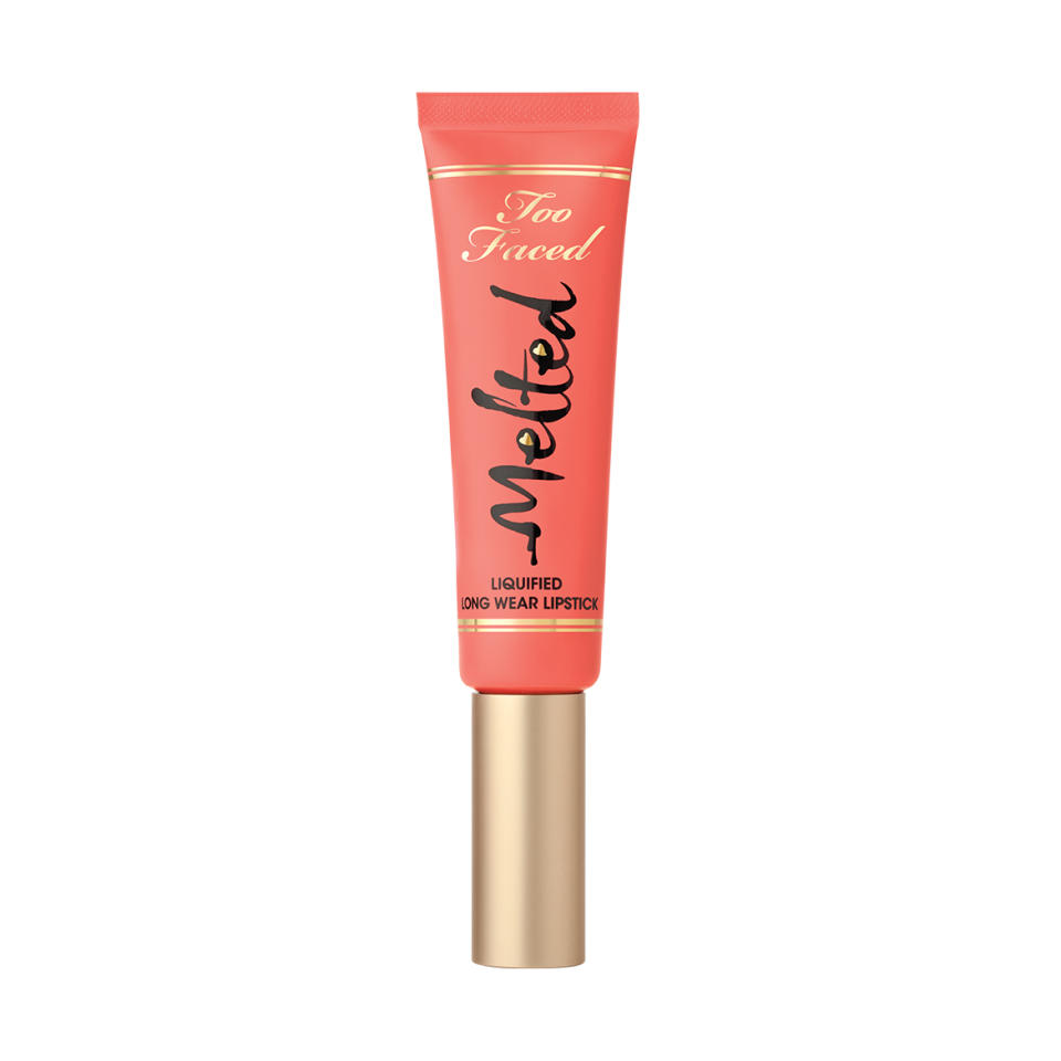 Too Faced Melted Long Wear Lipstick in Melted Coral