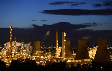 A general view of the Grangemouth oil refinery in east Scotland October 23, 2013. REUTERS/Russell Cheyne