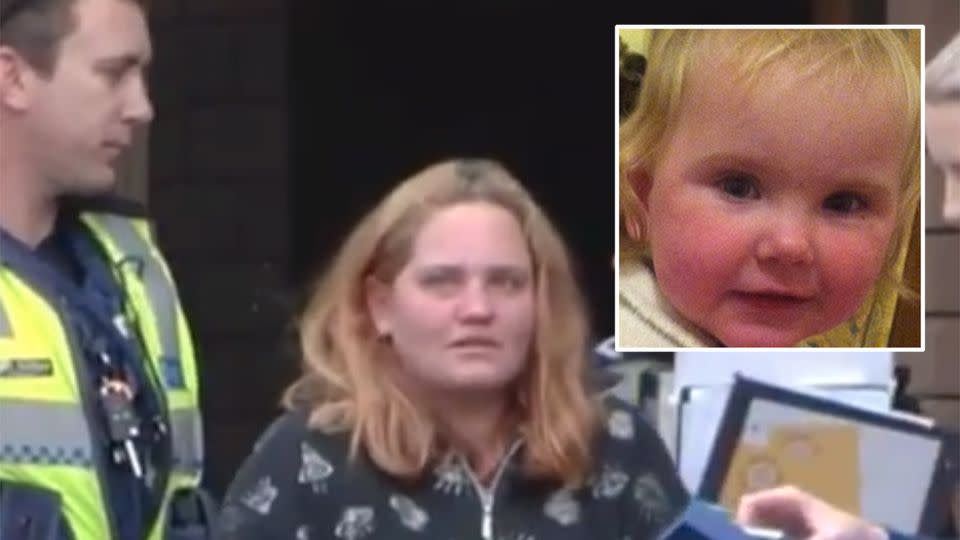 The toddler's mother initially told police that her daughter had walked out of her Mildura home