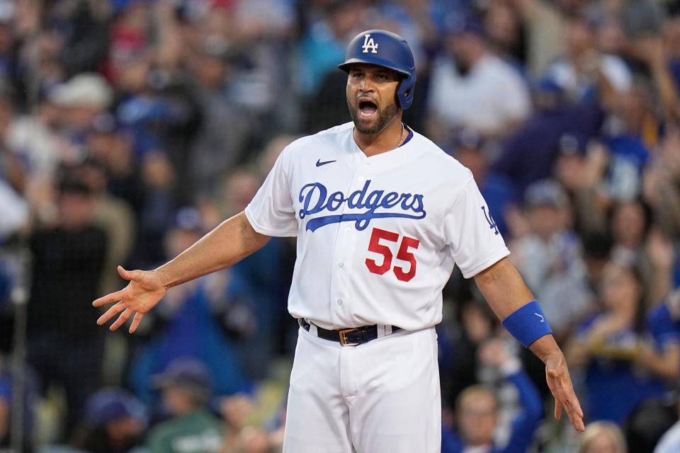 He's currently a free agent, but Albert Pujols was a key contributor to the Los Angeles Dodgers' postseason run and is currently Major League Baseball's oldest active player.