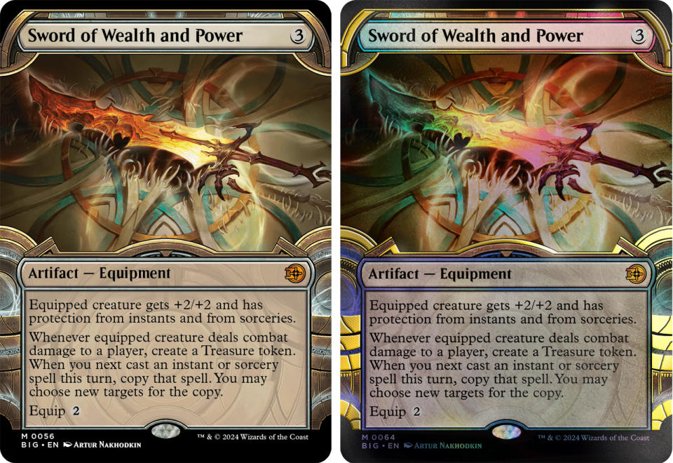 Vault treatment, raised foiled on the right (Image: Wizards of the Coast)