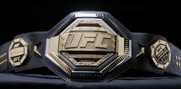 New UFC championship belt circa 2019