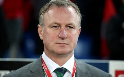 Michael O’Neill on the sidelines - Credit: PA