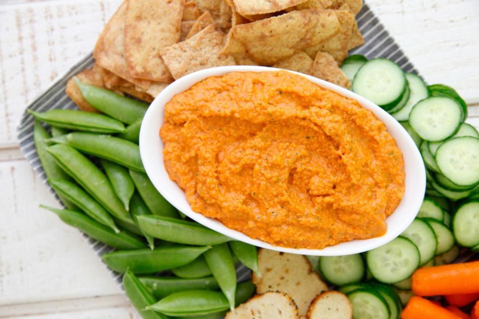 Roasted Red Pepper Almond Dip