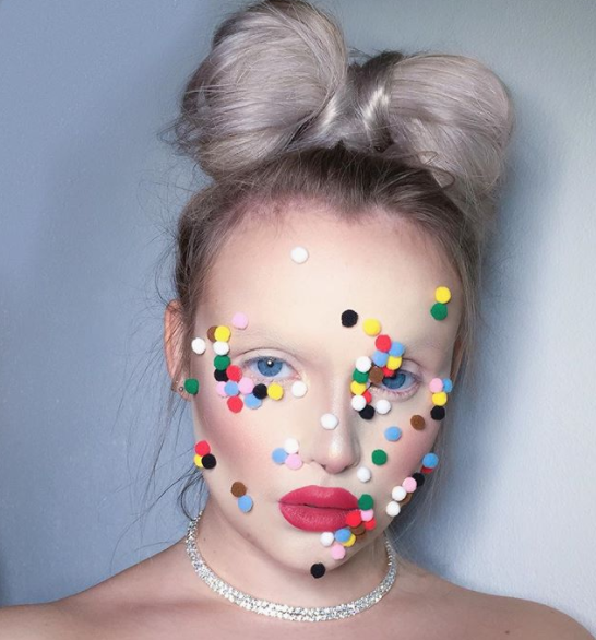 Face pom poms are bizarre new beauty trend