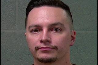 Derek Edward Maas allegedly head-butted a flight attendant because he was denied more alcohol. (Photo: Oklahoma County Jail)