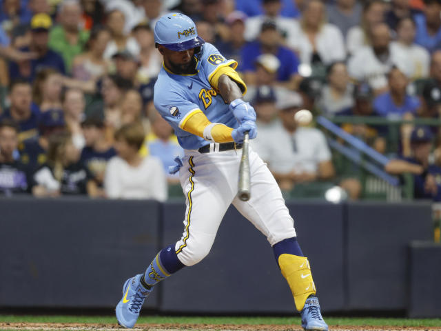 Milwaukee, WI, USA. 03rd Apr, 2017. Colorado Rockies center fielder Charlie  Blackmon #19 in action during the Major League Baseball game between the  Milwaukee Brewers and the Colorado Rockies on opening day