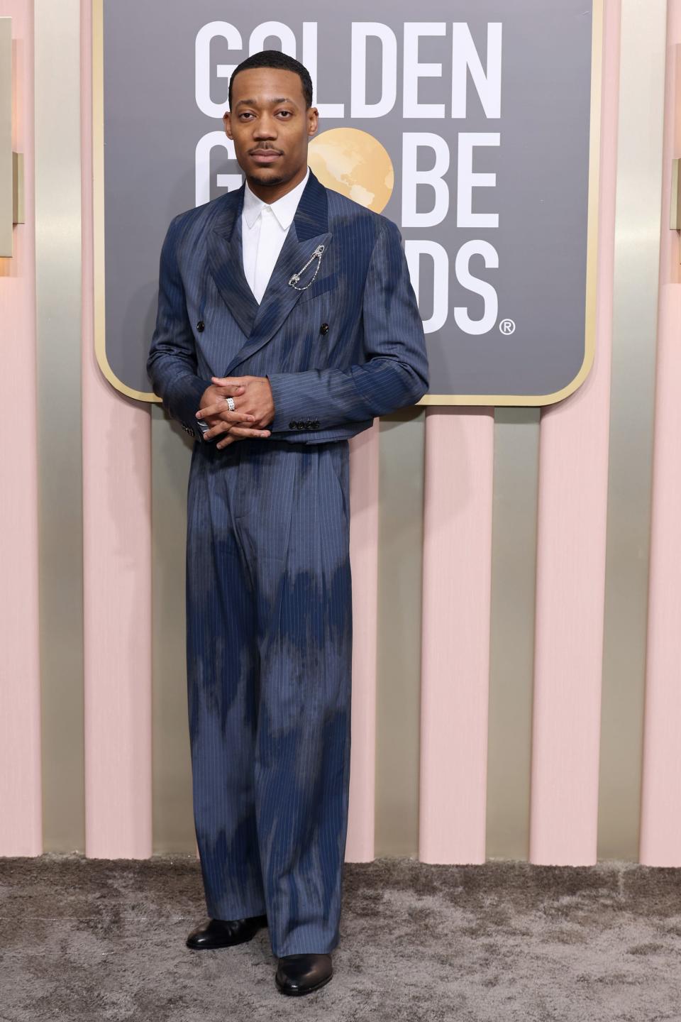 Tyler James Williams attends the 2023 Golden Globes.