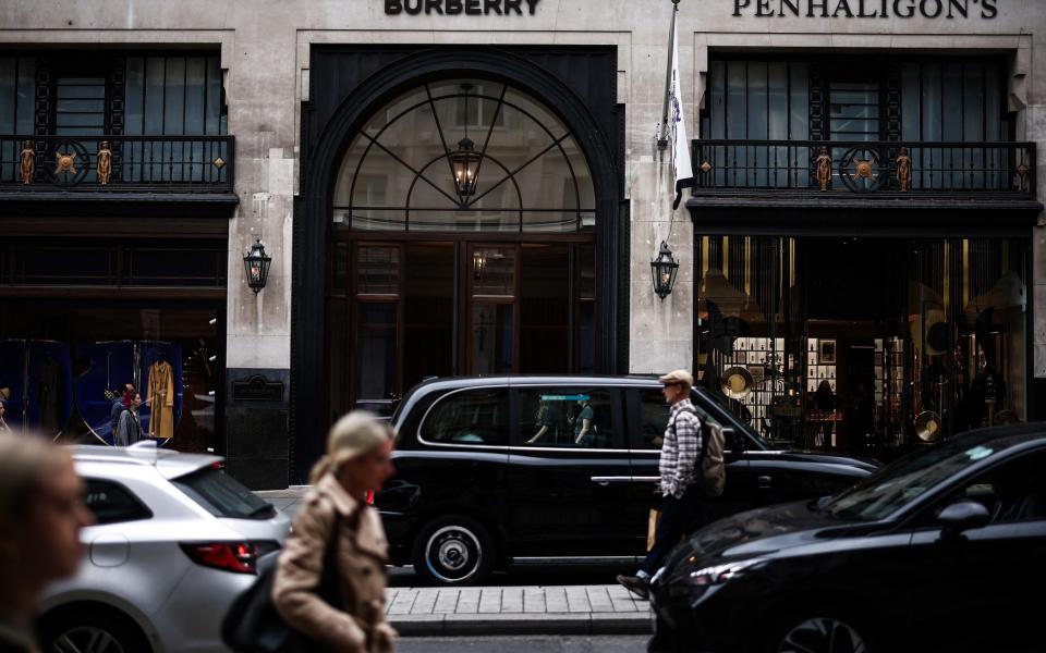 A Burberry store, in central London, earlier this week