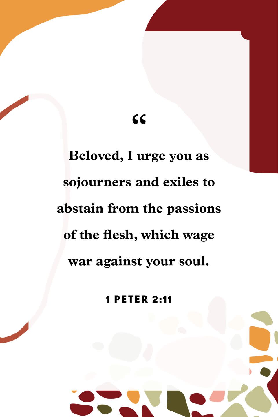 15) 1 Peter 2:11