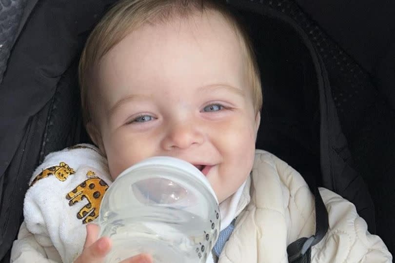 Gemma also shared a sweet photo of their son, Thiago -Credit:Gemma Atkinson Instagram