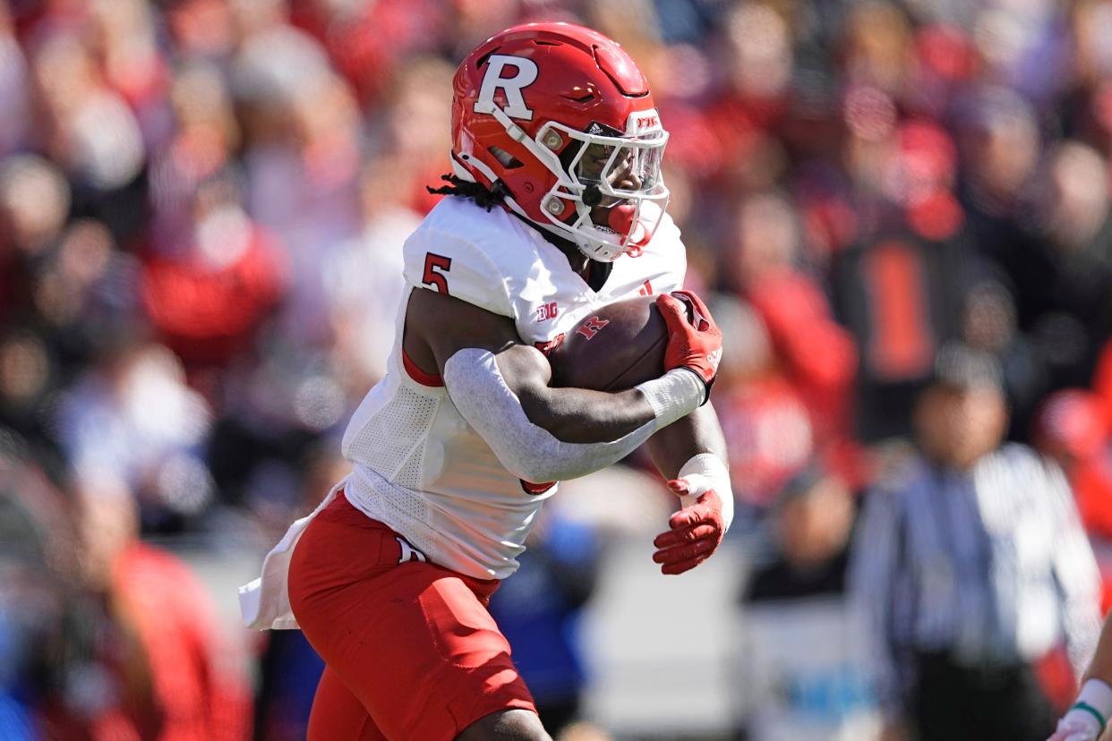 Rutgers running back Kyle Monangai and the Scarlet Knights will kick off their 2024 season on Thursday against Howard at SHI Stadium.