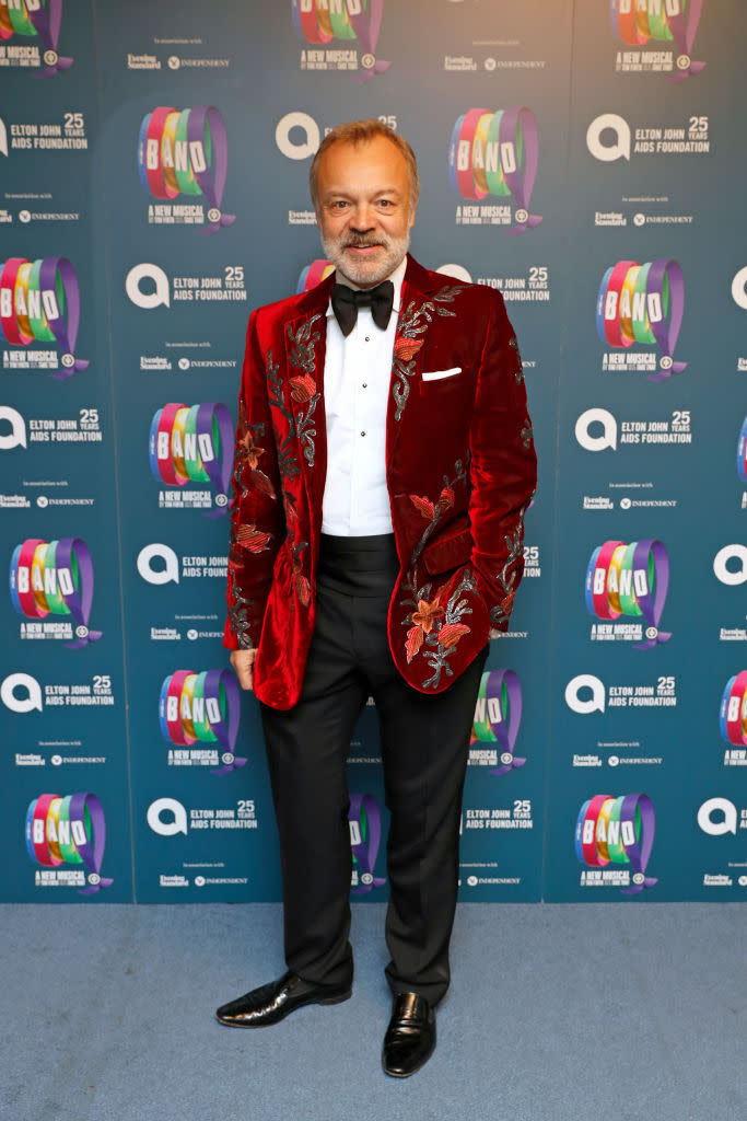 Here's the jacket at Elton John's AIDs Foundation benefit. [Photo: Getty]