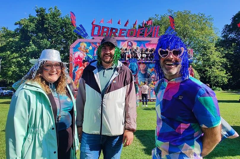 (Left to right) Jean Esminger, Pernelle Esminger and Brian Bender