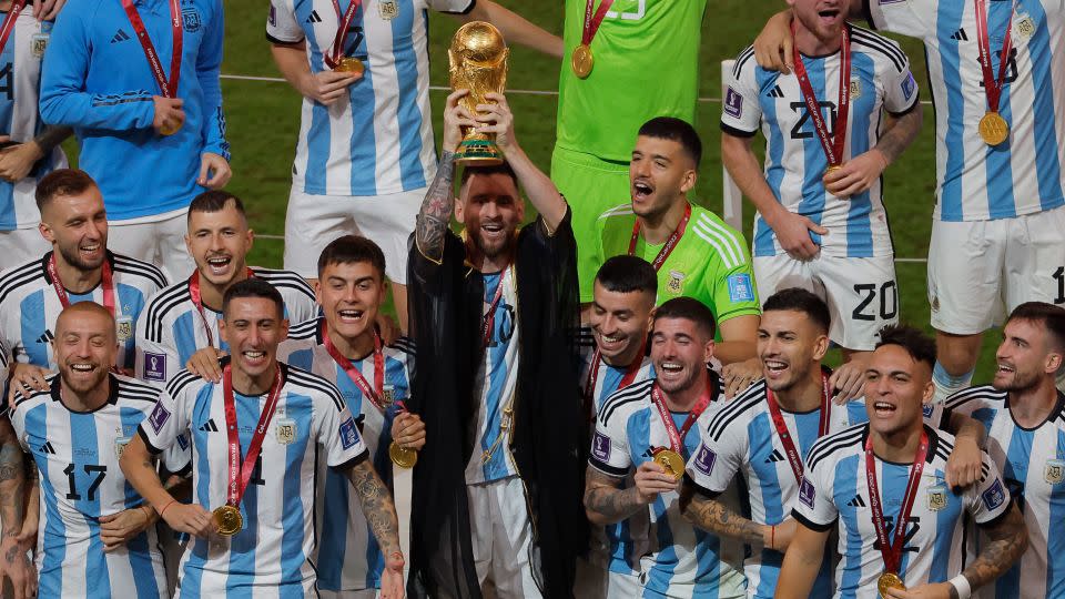 Messi completed his soccer trophy cabinet by winning the World Cup in Qatar in December 2022. - Odd Andersen/AFP/Getty Images
