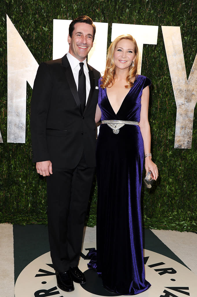 Can we all just agree that Jon Hamm and Jennifer Westfeldt are kinda the coolest couple in Hollywood? Because they are.