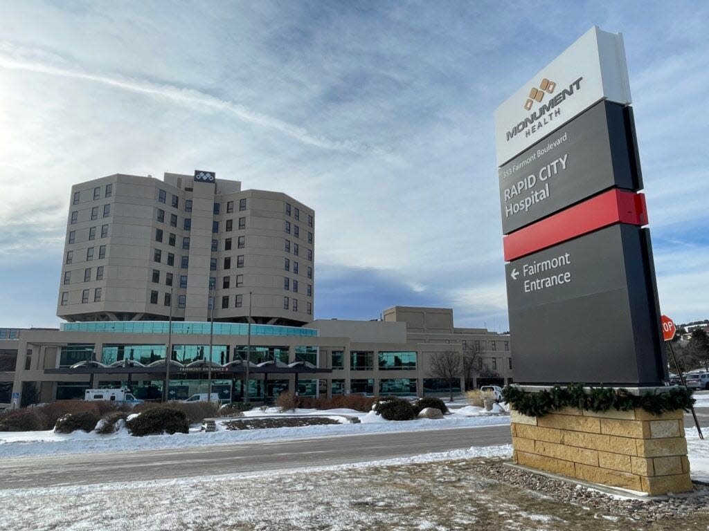 The exterior of Monument Health in Rapid City, pictured on Dec. 16, 2022.