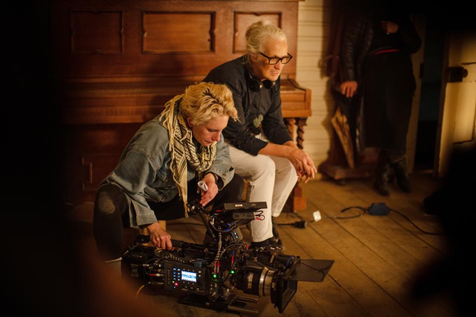 Cinematographer Ari Wegner and director Jane Campion, on set of ‘The Power of the Dog’ - Credit: Kirsty Griffin/Netflix/Courtesy Everett Collection