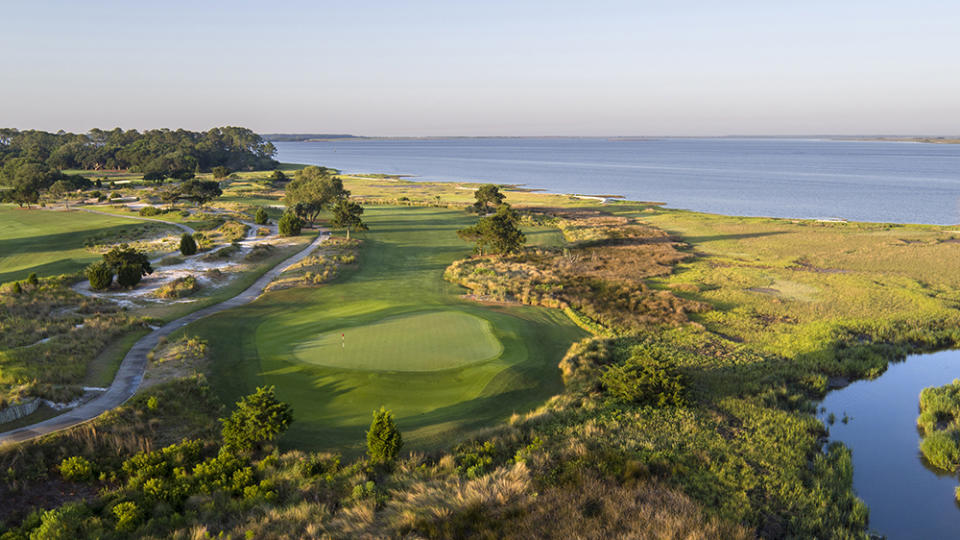 The Seaside Course at The Sea Island Course is one of the most beautiful I’ve had the opportunity to photograph, Especially from the air. This photograph of the 14th hole was taken with an Inspire1 pro just after sunrise.