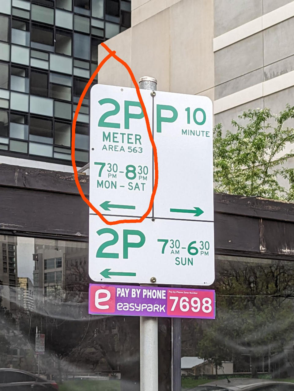 There seems to be a typo on this parking sign in William St, Melbourne. Source: Reddit