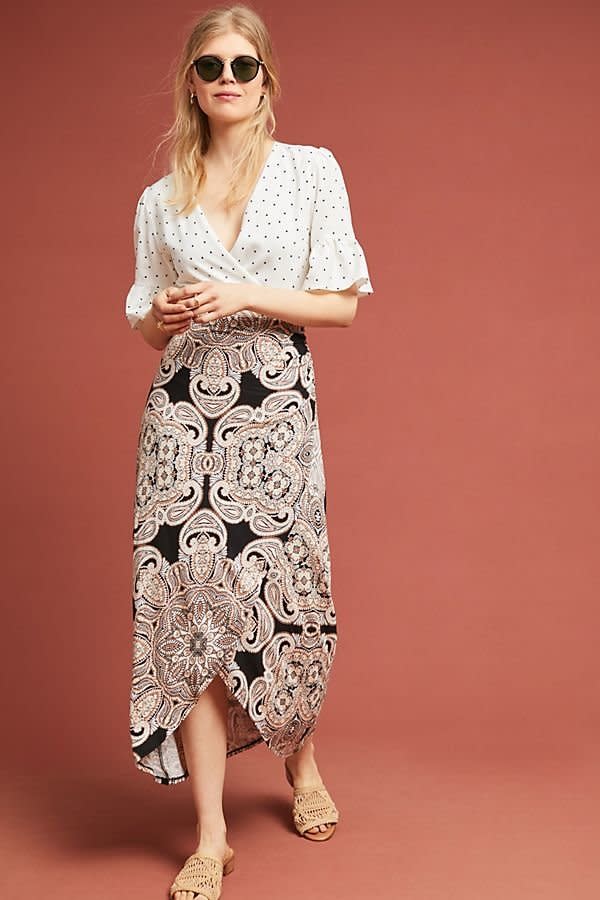 Get it at <a href="https://www.anthropologie.com/shop/corvo-wrap-skirt?category=SEARCHRESULTS&amp;color=009" target="_blank">Anthropologie</a>, $88.