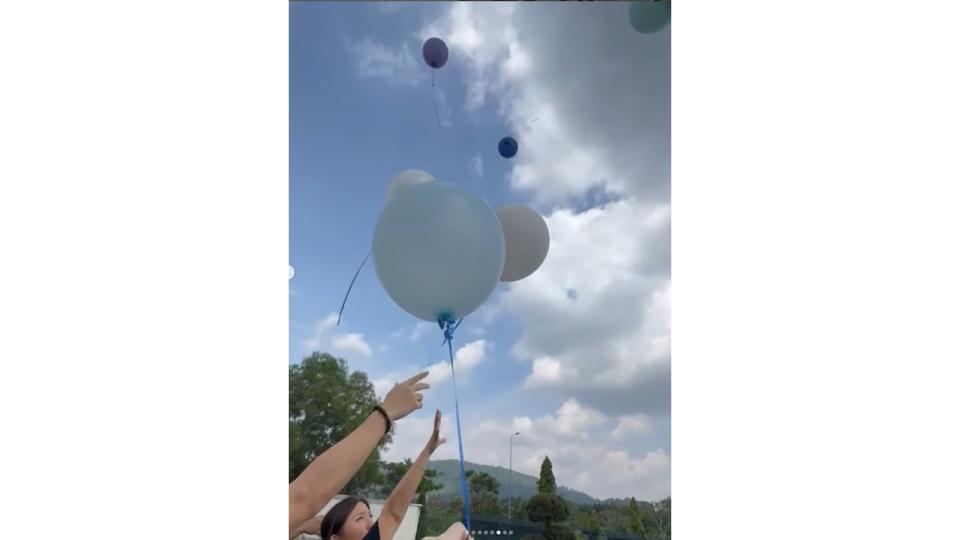 Jasmine shared video of what appeared to be a memorial for Enzo