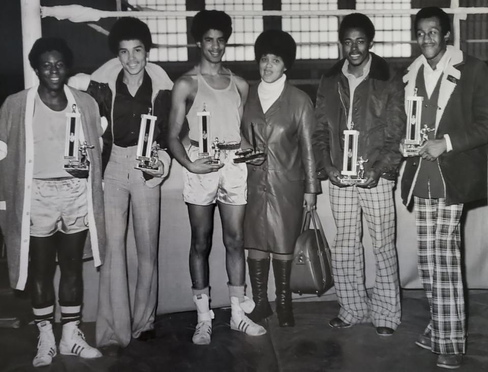 Gloria Borden (centre) opened the Halifax Recreational Amateur Boxing Club in 1971. 