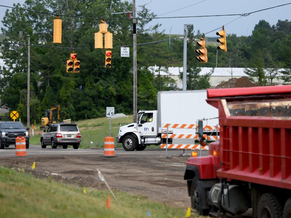 Work is underway to build a traffic roundabout at Mount Pleasant Street and Pittsburg Avenue NW in Jackson Township.