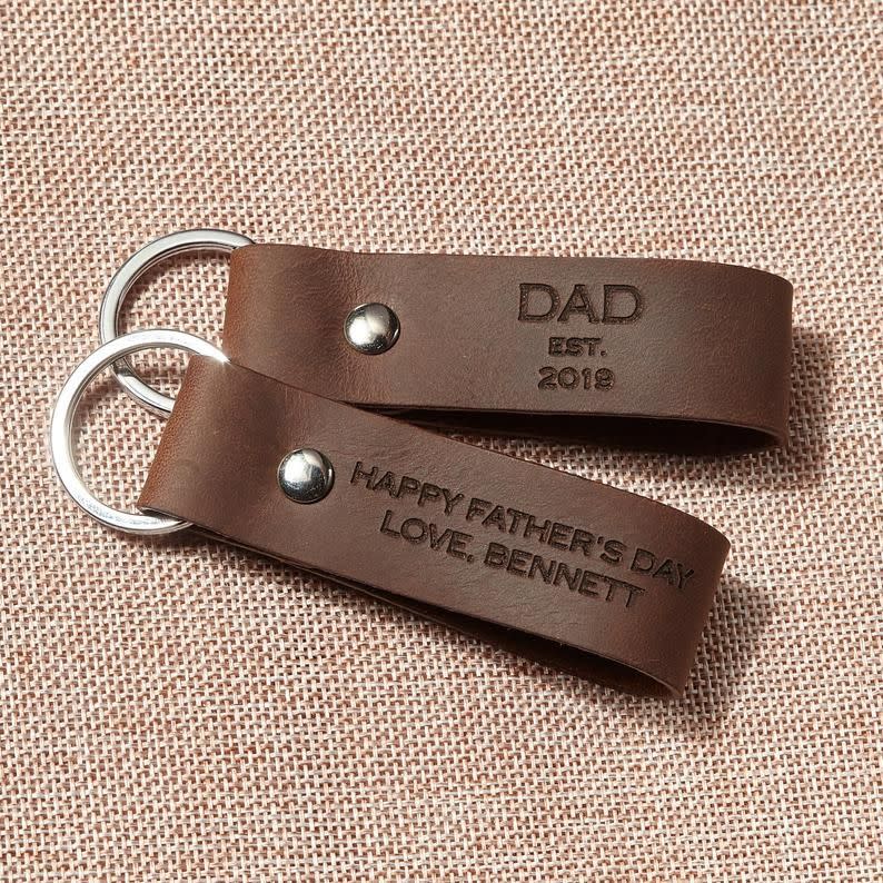 New Dad Key Chain