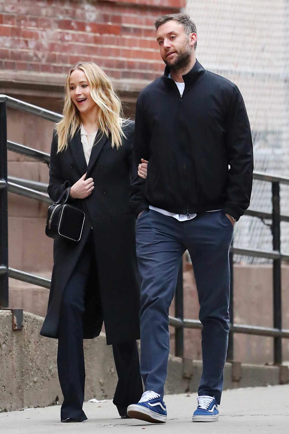 EXCLUSIVE: Jennifer Lawrence and Cooke Maroney Head out on a Date in New York City.