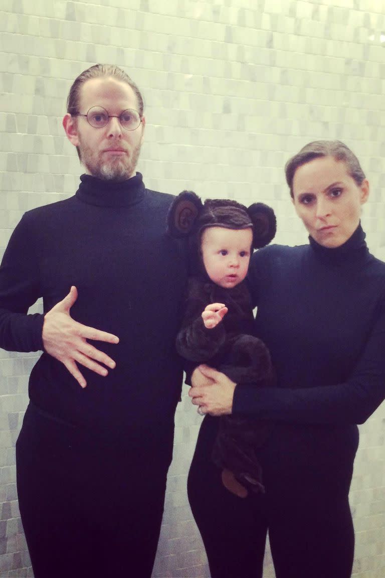 <p> All this classic <em>Saturday Night Live</em> costume requires are black turtlenecks and a little monkey. It's easy to put together at the last minute.</p>