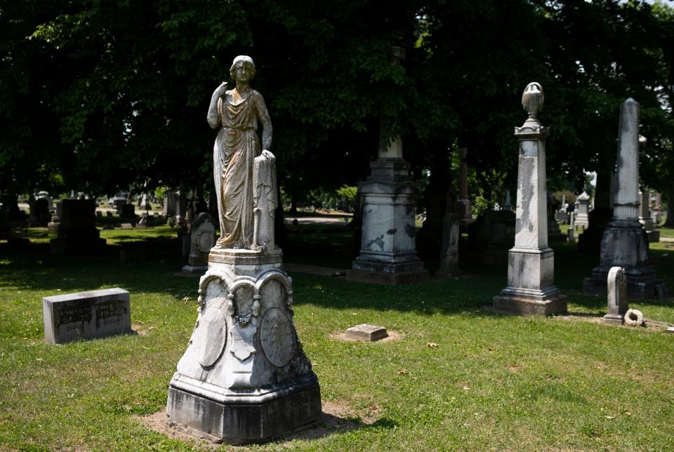 Views of Grandview Cemetery on June 6, 2023, in Chillicothe, Ohio.