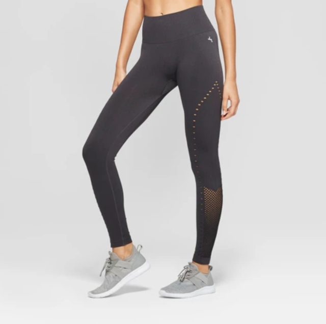 Nike Pro Women's Mid-Rise Mesh-Panelled Leggings. Nike LU