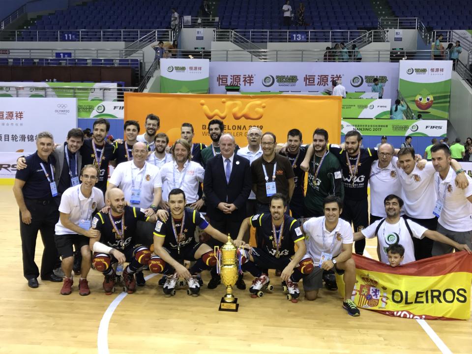 La selección española de hockey sobre patines ha ganado su 17º campeonato del mundo con nueve catalanes en plantilla. Foto: Federación Española de Patinaje.