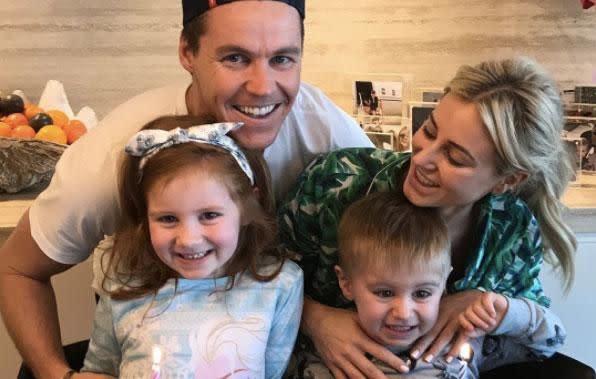 The couple share two children Pixie and Hunter. Source: Instagram