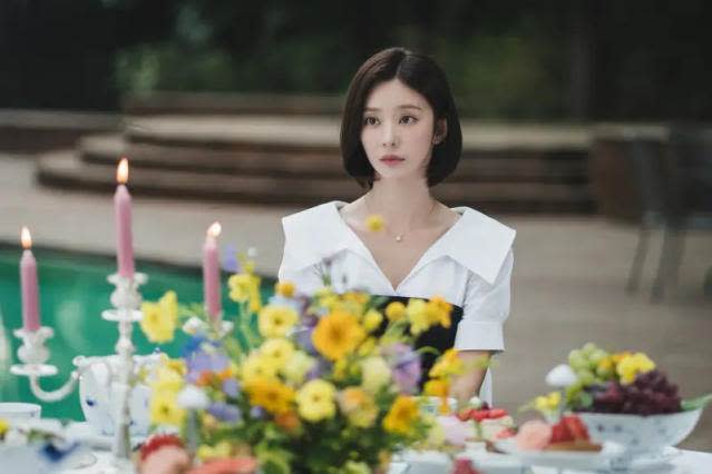 韓劇《淚之女王》劇照，主演：金秀賢、金智媛。圖片來源：tvN