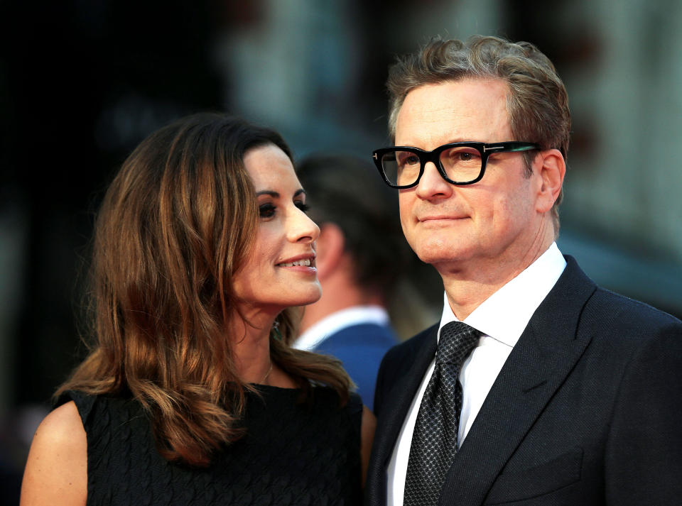 Colin Firth and Livia Giuggioli (Credit: Kika Press)