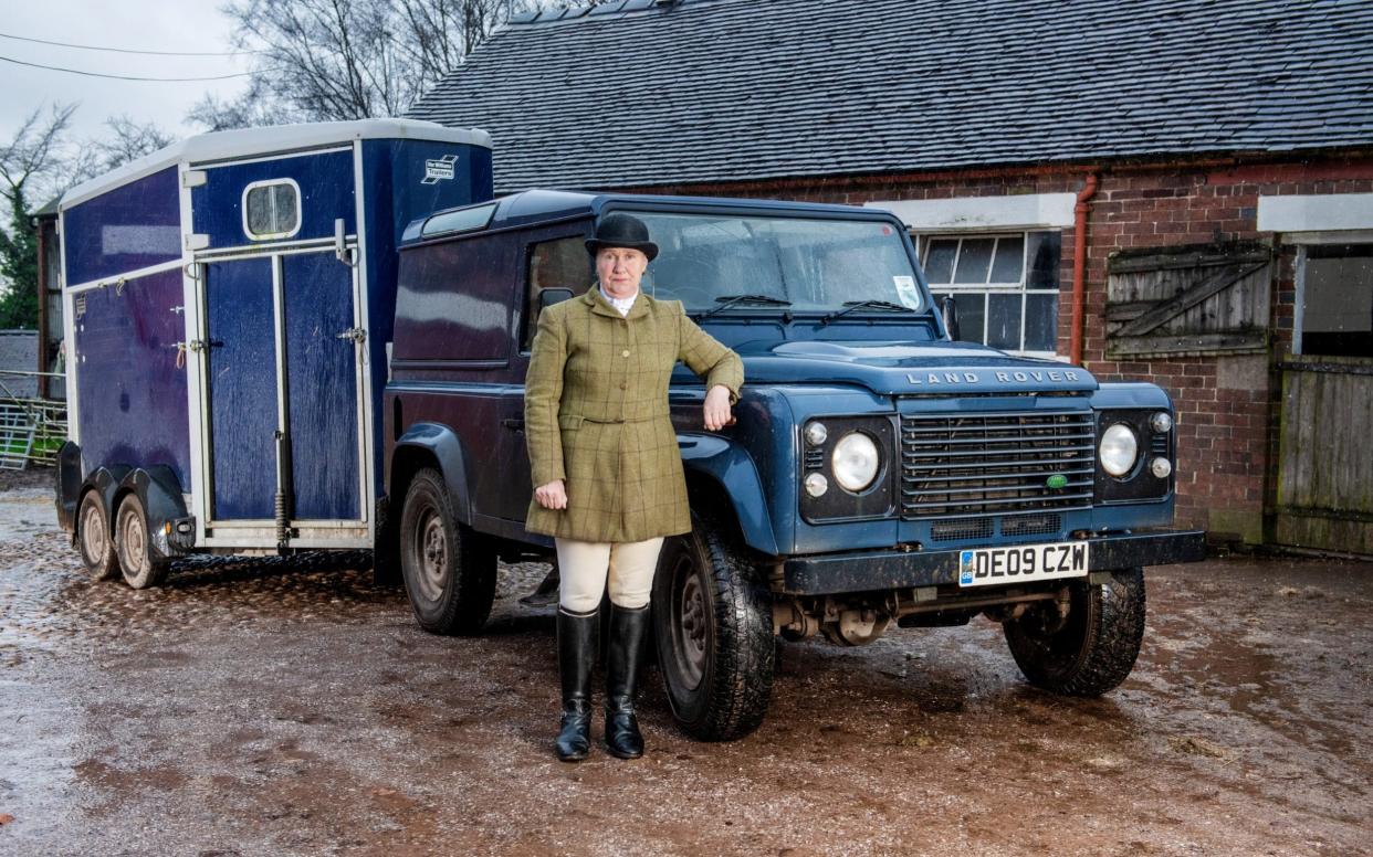 Mrs Mary Wynne- Jones says she caught an anti-hunting activist fitting a GPS tracker to her vehicle - paul cooper