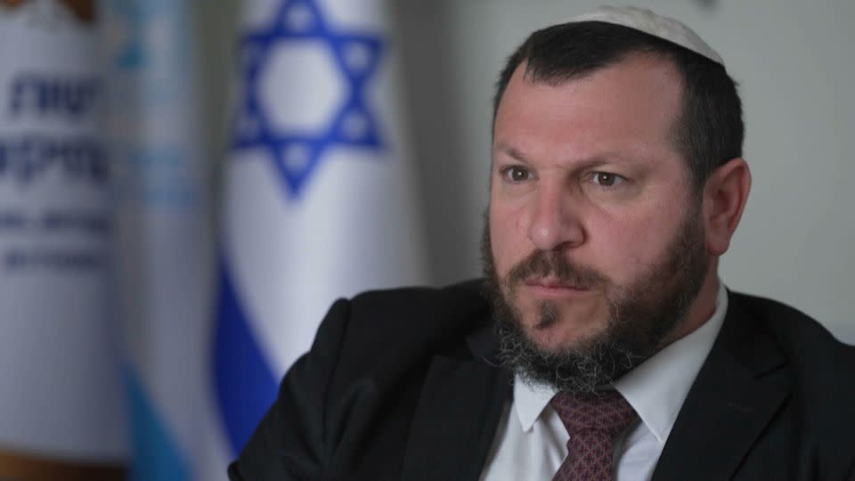 Israel's Heritage Minister Amihai Eliyahu forcefully rejected an assertion that it would be illegal, immoral and detrimental to Israel's standing to seize land in Gaza. - Scott McWhinnie/CNN