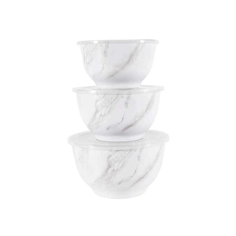 Better Homes & Gardens 6-Piece Melamine Serving Bowl Set with Lids