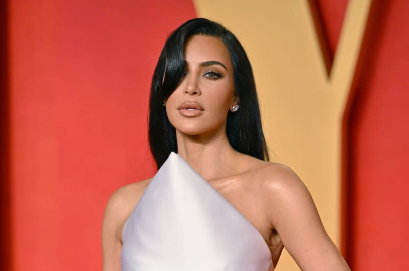 Kim Kardashian attends the Vanity Fair Oscar party in March. File Photo by Chris Chew/UPI