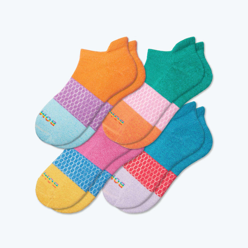 <p><a href="https://go.redirectingat.com?id=74968X1596630&url=https%3A%2F%2Fbombas.com%2Fproducts%2Fpride-tri-block-ankle-sock-4-pack%3Fvariant%3Drainbow-mix%26size%3Dm&sref=https%3A%2F%2Fwww.housebeautiful.com%2Fentertaining%2Fholidays-celebrations%2Fg27274911%2Fbest-fathers-day-gifts-from-kids%2F" rel="nofollow noopener" target="_blank" data-ylk="slk:Shop Now;elm:context_link;itc:0;sec:content-canvas" class="link ">Shop Now</a></p><p>Pride Tri-Block Ankle Sock, Set of 4</p><p>$52.00</p><p>bombas.com</p><span class="copyright">Bombas</span>